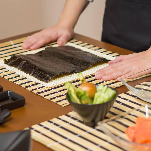 Kiya Natural Polished Bamboo Sushi Rolling Mat 27cm