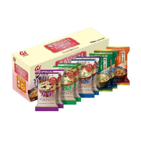 P-1-AMNO-MSOASS-II10-Amano Foods Freeze Dried Japanese Miso Soup Assortment II 10 Servings.jpg