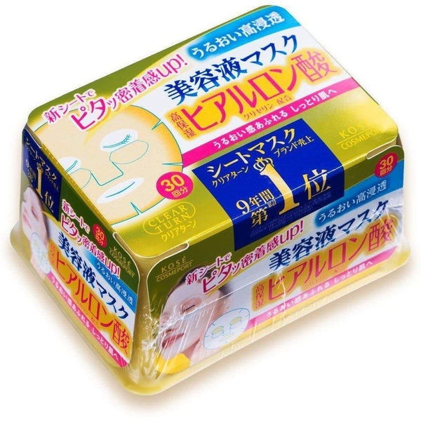 P-1-KOSE-CLTMSK-HA30-Kose Clear Turn Hyaluronic Acid Mask (Moisturizing Face Mask) 30 Sheets.jpg