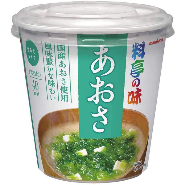 P-1-MKME-AOSMSO-1-Marukome Ryotei no Aji Cup Instant Aosa Seaweed Miso Soup 22g.jpg