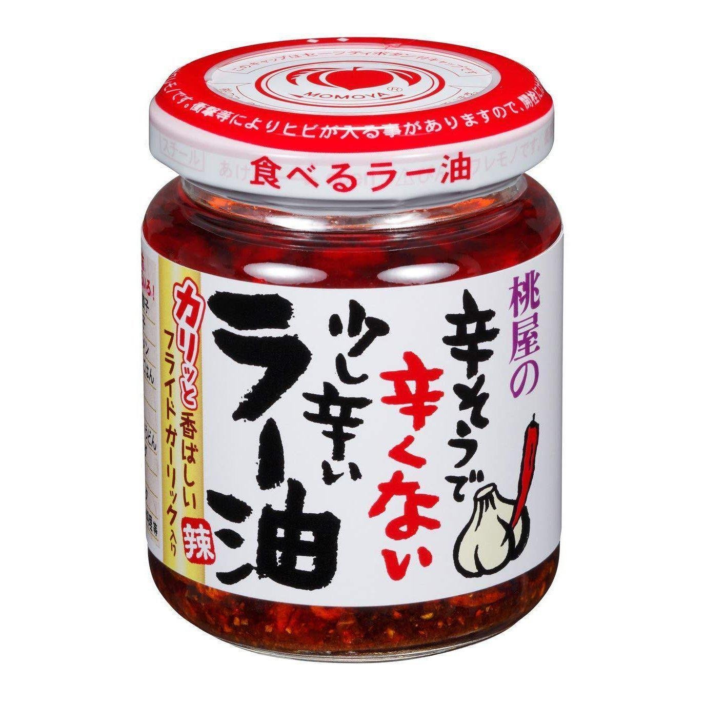 P-1-MOM-RAYUGA-110-Momoya Rayu Chili Oil with Fried Garlic 110g.jpg