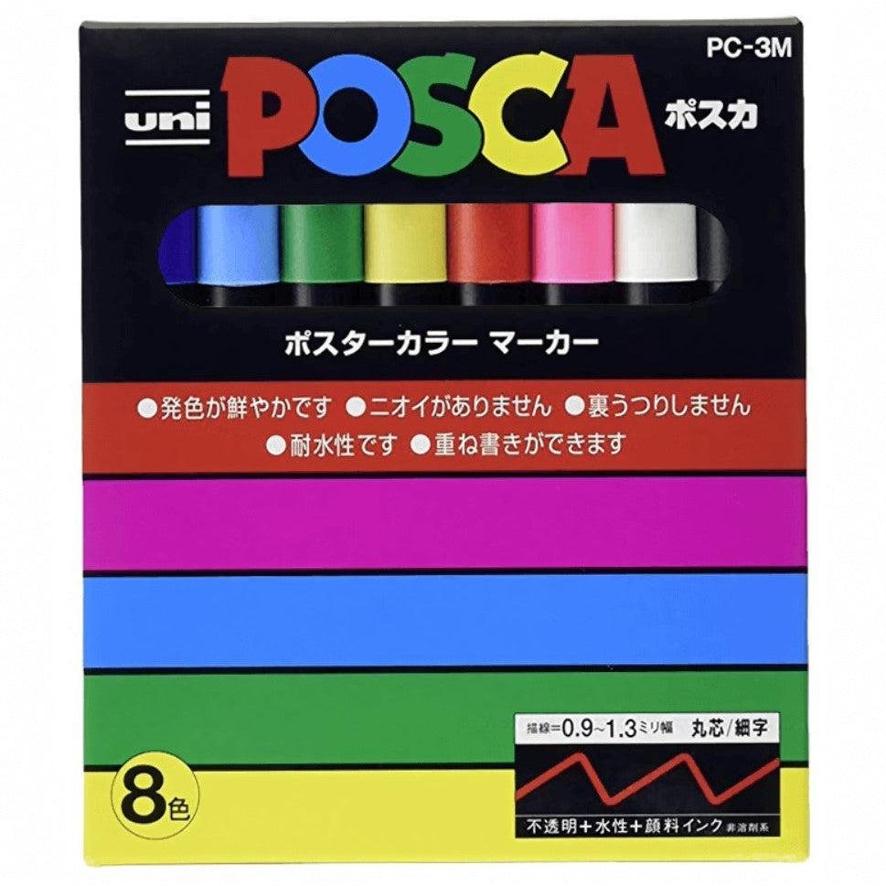 P-1-MTBI-PSCMRK-PC3M8C-Mitsubishi Uni Posca Paint Marker Set 8 Colors PC-3M 8C.jpg