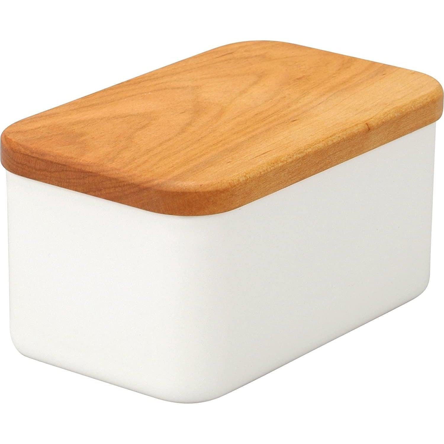 P-1-NODA-BUTDSH-450-Noda Horo Enamel Butter Dish with Wooden Lid 450g.jpg