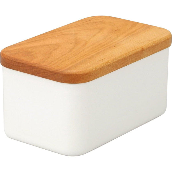 P-1-NODA-BUTDSH-450-Noda Horo Enamel Butter Dish with Wooden Lid 450g.jpg