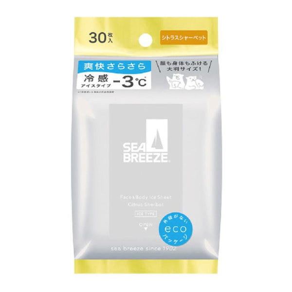 P-1-SHI-SBRWIP-CS30-Shiseido Sea Breeze Deodorant Cooling Body Wipes Citrus Sherbet 30 Sheets.jpg