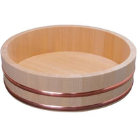 Cypress Wooden Sushi Oke Bowl 36cm