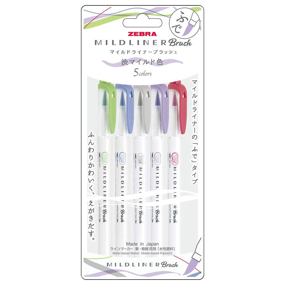 P-1-ZBRA-MRKELC-WFT85CNC-Zebra Mildliner Highlighter Markers Elegant Colors WFT8-5C-NC-N.jpg