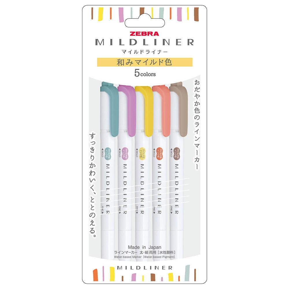 P-1-ZBRA-MRKSOC-WKT75CRC-Zebra Mildliner Highlighter Markers Soothing Colors WKT7-5C-RC-N.jpg