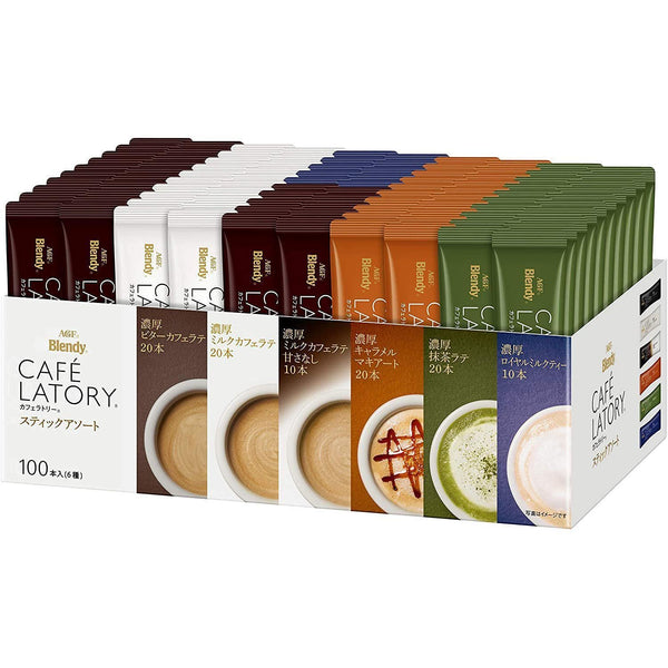 P-2-AGF-LTYTNC-AS100-AGF Blendy Cafe Latory Instant Tea and Coffee Assortment Box 100 Sticks.jpg