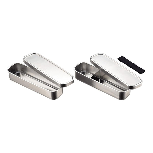 P-2-AIZA-BNTBOX-70134-Aizawa Rectangular Slim Two-Tier Lunch Box Stainless Steel Bento Box 700ml.jpg
