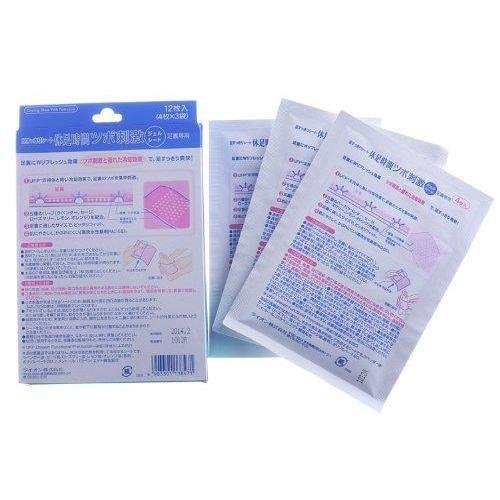 P-2-LIN-KYU-AC-12-Lion Kyusoku Jikan Cooling Gel Pad for Foot 12 Sheets.jpg