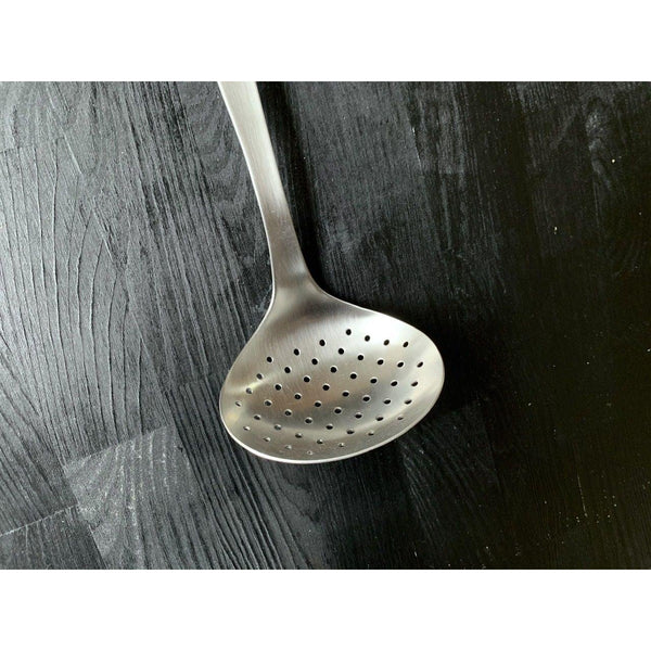 P-2-SORI-SKIMER-1-Sori Yanagi Stainless Steel Skimmer Spoon 298mm.jpg