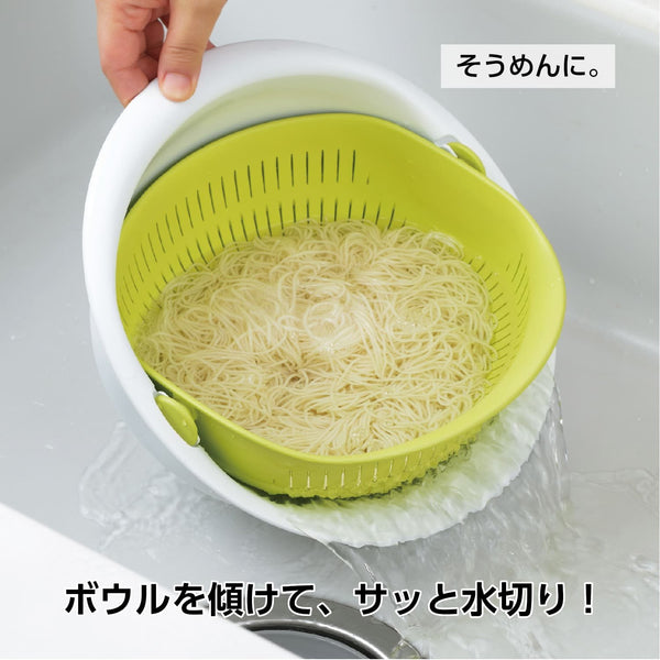 P-3-AKEB-COLBWL-MZ3510-Akebono Large Strainer Bowl 2-In-1 Colander Bowl Set MZ-3510.jpg