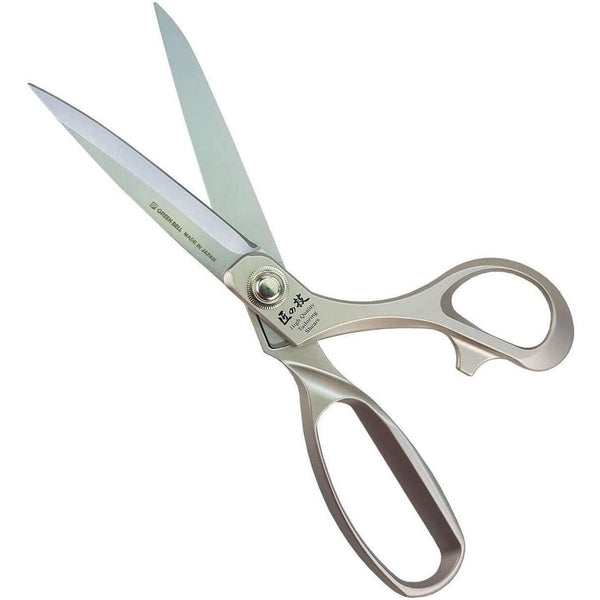 P-4-GRNB-TAISHE-G5150-Green Bell Takuminowaza Artisan Made Stainless Steel Tailoring Shears.jpg
