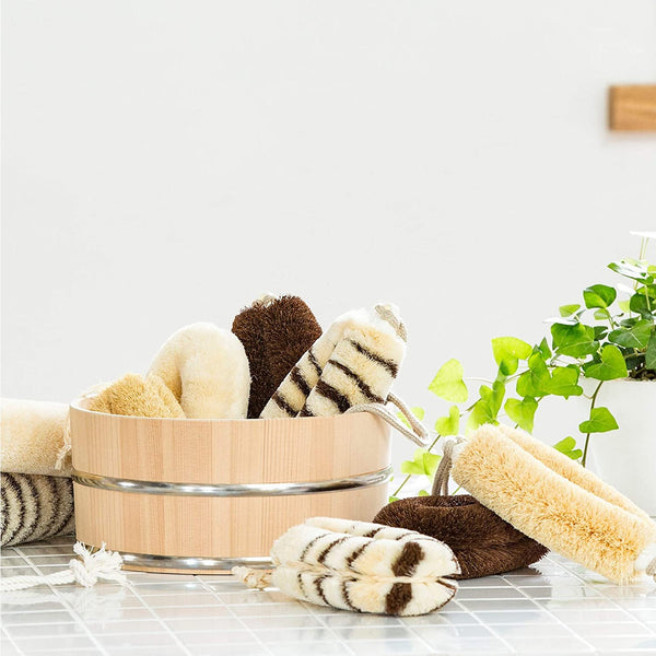 P-6-KMKO-TAWSTO-1-Kamenoko Tawashi Satoo San Japanese Body Scrubber Sisal Bath Sponge.jpg