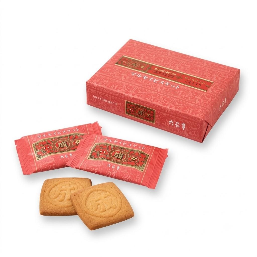Rokkatei Marusei Butter Biscuit Cookies 8 Pieces