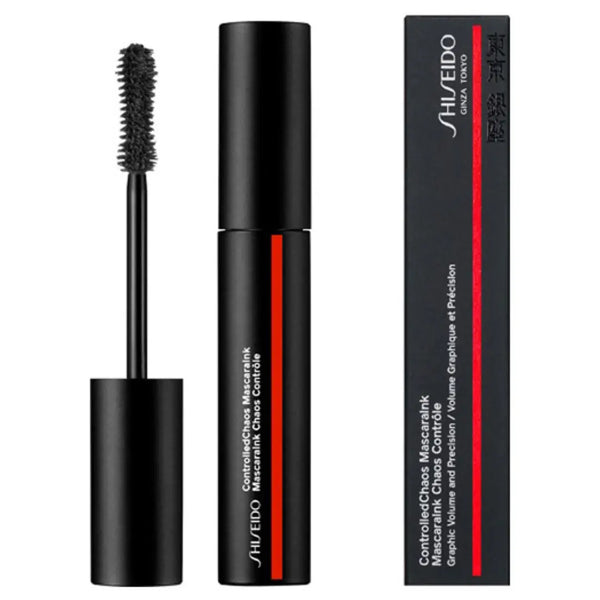 Encre mascara noire Shiseido Controlled Chaos, volumisante, résistante aux taches, 9 g