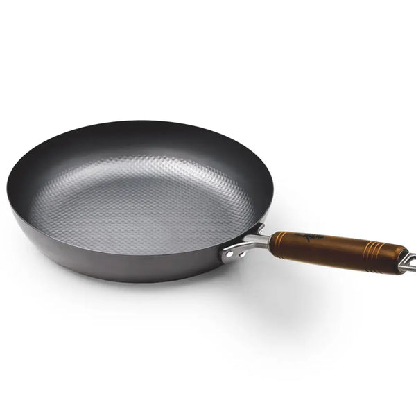 Summit Nitride Embossed Iron Frying Pan Heavy-Duty Flat Bottom Pan 28cm